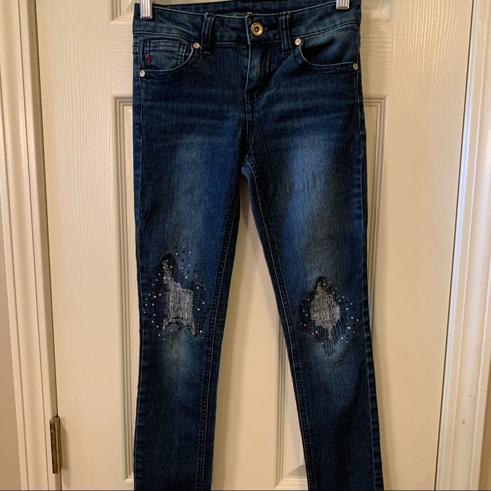 Seven7 Jeans, Girls 10, Distressed, EUC
